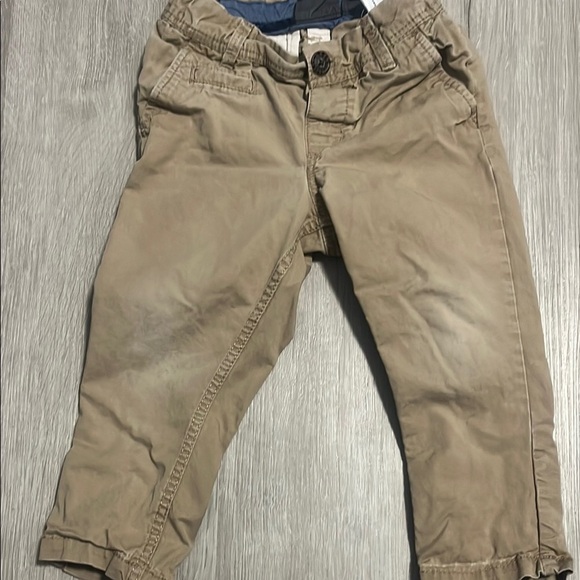4/$30 H&M Kids Tan Chino Pants 12-18M - Picture 1 of 1
